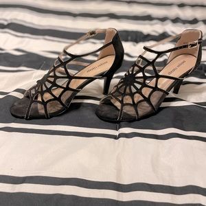 Unique Vintage Black Spider Web Heels